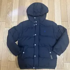 POLO RALPH LAUREN フード付きダウンコート 140ネイビー