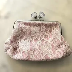 【新品未使用】ジルスチュアート　ピンクがまぐちポーチ