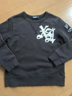 XLARGE ブラック トレーナー 110 エックスラージ