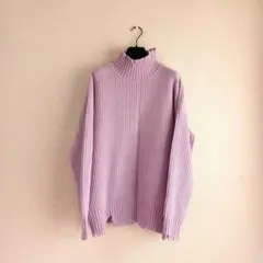 ラベンダー ニット