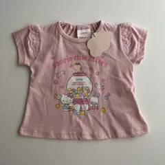 新品 (80) キティちゃん 肩フリル Tシャツ サンリオ futafuta