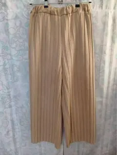 OLIVE des OLIVE プリーツワイドパンツ ベージュ F フリーサイズ