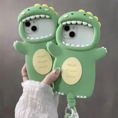 恐竜口 iPhoneケース シリコン pro.promax 15.14.13