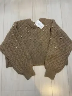 みかちん様専用 LEPSIM ベージュ ケーブル編み ニットセーター