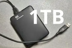 外付けHDD　1TB　ウェスタンデジタル製