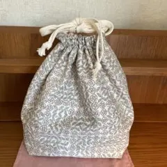 ミナペルホネン×リバティ　スリーピングローズお弁当袋　ハンドメイド