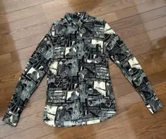 ZARA ザラ メンズ 長袖シャツ 柄シャツ 総柄