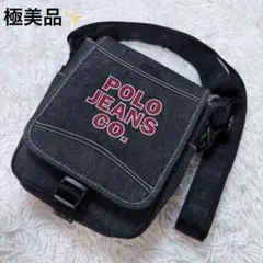 未使用級 ポロジーンズ ラルフローレン ショルダーバッグ デニムバッグ デニム