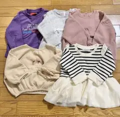 まとめ売り　ベビー　80サイズ　長袖　裏起毛　5枚セット