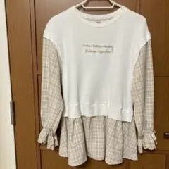 mezzo piano junior レイヤード風チュニック150