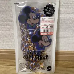 ディズニー ミッキーマウス スマートフォンロープストラップ ２本入りのサムネイル
