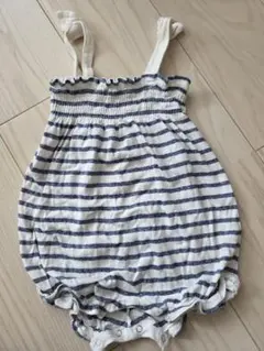 PETIT BATEAU ボーダー柄 ロンパースのサムネイル
