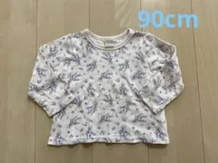 90cm プティマイン　petit main 長袖　カットソー　花柄　女の子