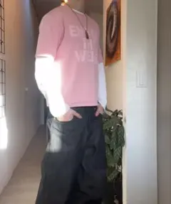 ピンクTシャツ swag