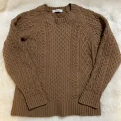 JOURNAL STANDARD ブラウン ケーブルニットセーター