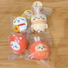 ちいかわ　うさぎ　だるまになっちゃった　ぬくぬくの装い　マスコット　招福ハチワレ