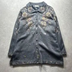 メモリード Memoreed ジャケット 古着 ジャカード コート 刺繍