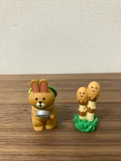 デコレ コンコンブル うさぎの置物 つくし セット concombre