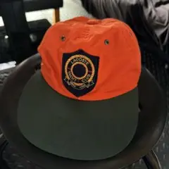 LACOSTE YACHT CLUB キャップ オレンジ×ダークグリーン