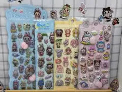 ラブブ　4枚セット　水シール　お尻シール　ぷくぷくシール