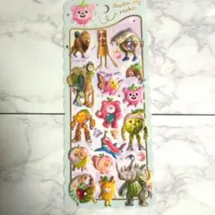 キラキラ宝石付き　イタリアンブレインロット　ぷくぷくシール