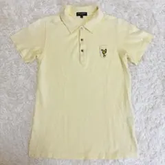 LYLE&SCOTT ポロシャツ 半袖 Mサイズ イエロー イーグルロゴ刺繍のサムネイル
