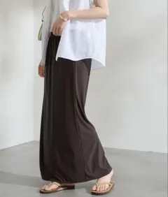 美品】BEARDSLEY✴︎テックリネン 麻調合繊マーメイドギャザースカート