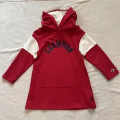 Champion フード付きワンピース 110cm レッド