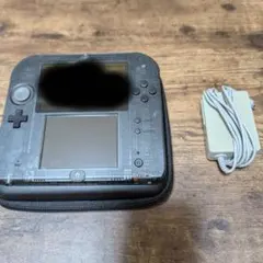 ニンテンドー2DS スケルトンブラック　本体とACアダプター