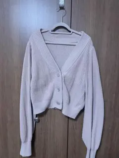 INGNI ピンクベージュ　Vネック　カーディガン