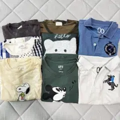 値下げ　男の子　保育園服　まとめ売り　半袖シャツ　ショートパンツ　￼100