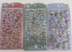 正規品　値下げ　うるちゅるポップシール　サンリオ　３枚セット