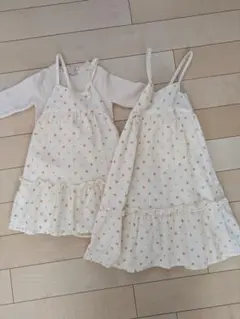 ノースリーブワンピース2着セット 90cm、110ｃｍ