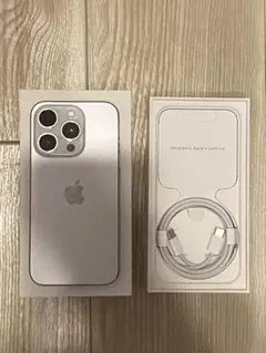 【マナーモードシャッター音無】米国版Apple iPhone 15Proシルバー