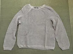 【美品】ユニクロ3Dメッシュクルーネックセーター　長袖