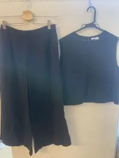 LEPSIM ブラック パンツセットアップ