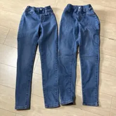 GU ウエストゴム デニムパンツ 2点セット　140