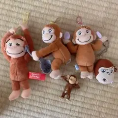 おさるのジョージ　ぬいぐるみ 5体セット