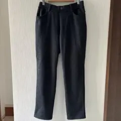 しまむら　未使用に近い 裏起毛パンツ　ウエストゴムL ダークグレー