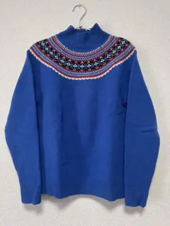 UNIQLO J.W.ANDRSONノルディック柄セーター M 青