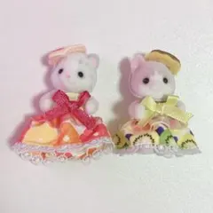 シルバニア　キラキラくじ　赤ちゃんパフェトリオ　2体セット