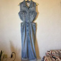 ZARA デニムオーバーオール ノースリーブ