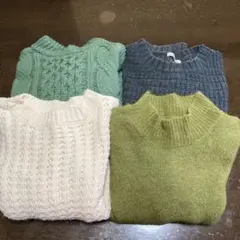 ★中古品　ニットセーター4点セット　レディースMサイズ