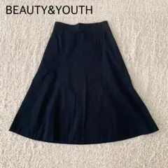 BEAUTY&YOUTH　スカート　濃紺　ネイビー 日本製