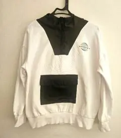 RADCUSTOM フード付きカットソー ホワイト/ブラック