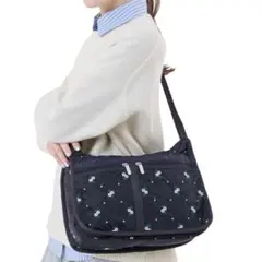 レスポートサック ショルダーバッグ 花 刺繍 フローラルラティス