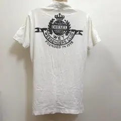 ディーゼル バックロゴプリント襟つきカットソー ロゴポロシャツ DIESEL