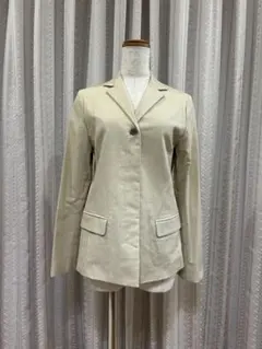 美品【HUMAN WOMAN】ベージュ シングルボタンジャケットのサムネイル