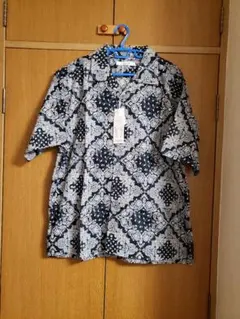 新品 ペイズリー半袖開襟シャツ LLのサムネイル