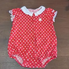 ミキハウス ロンパース 70cm 水玉のサムネイル